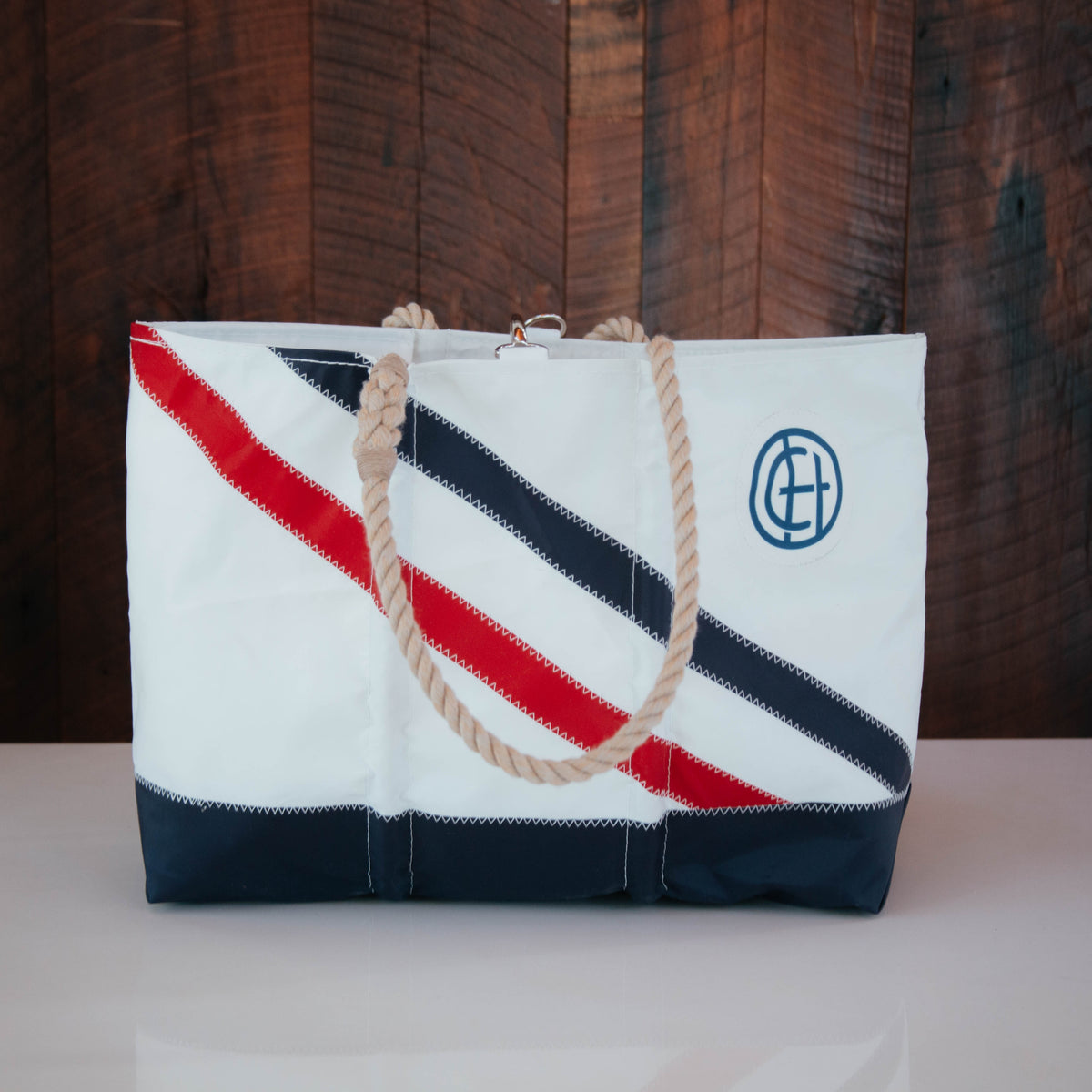 Sea Bags, Ogunquit Red Stripe Tote – Cliff House Home