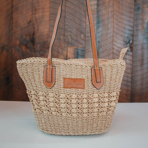 Open image in slideshow, Cliff House Signature Straw Tote
