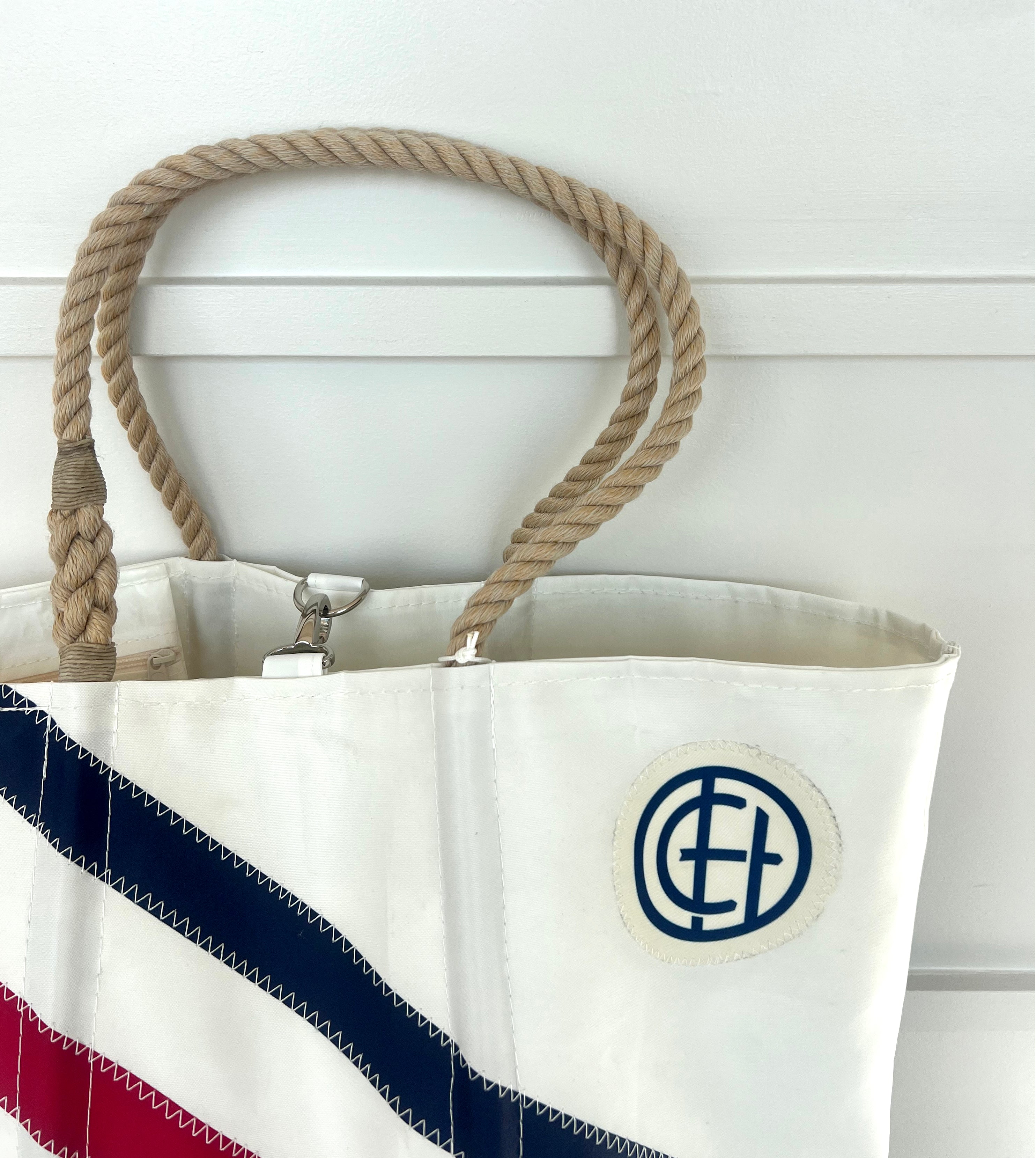 Sea Bags, Ogunquit Red Stripe Tote