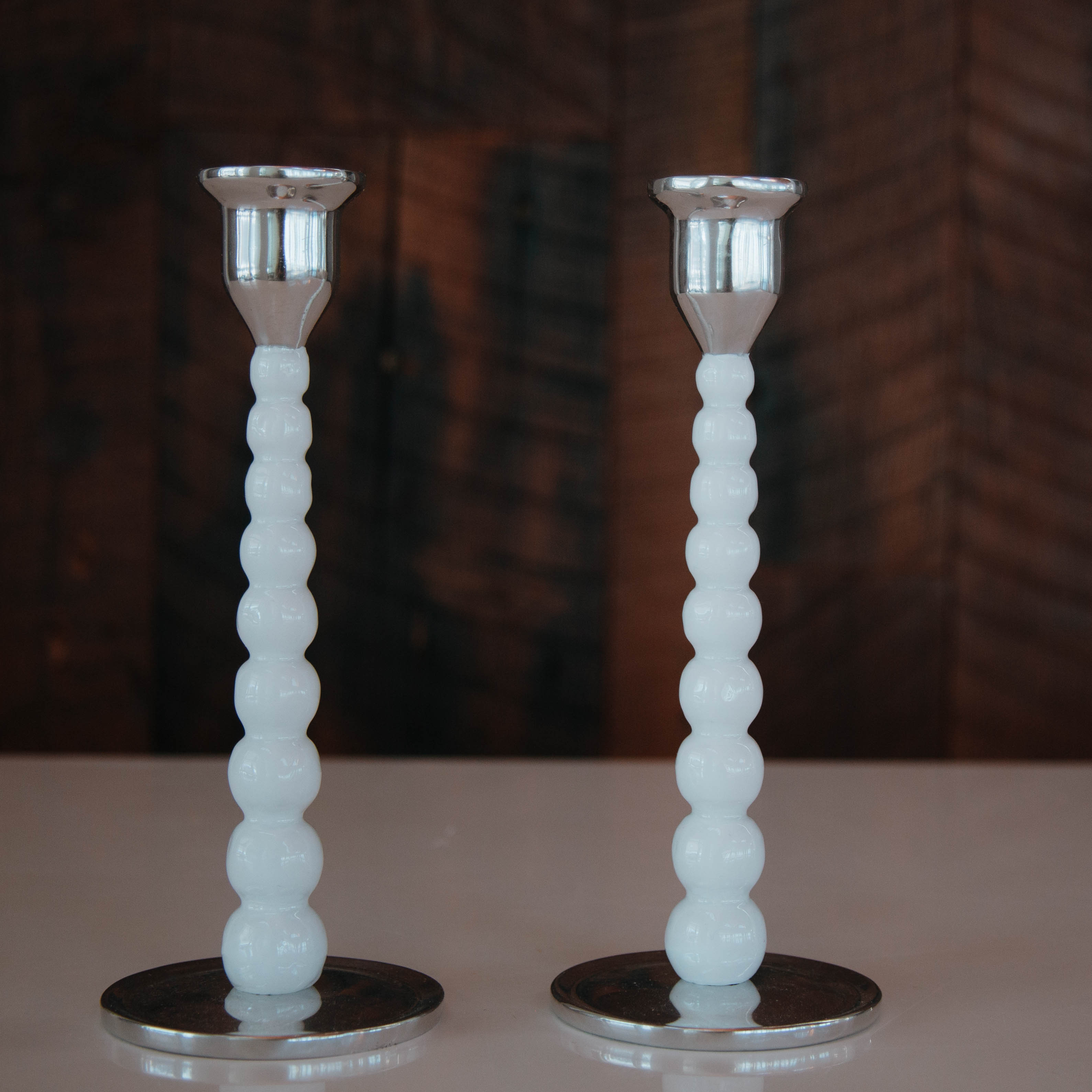 Pearled Candlesticks