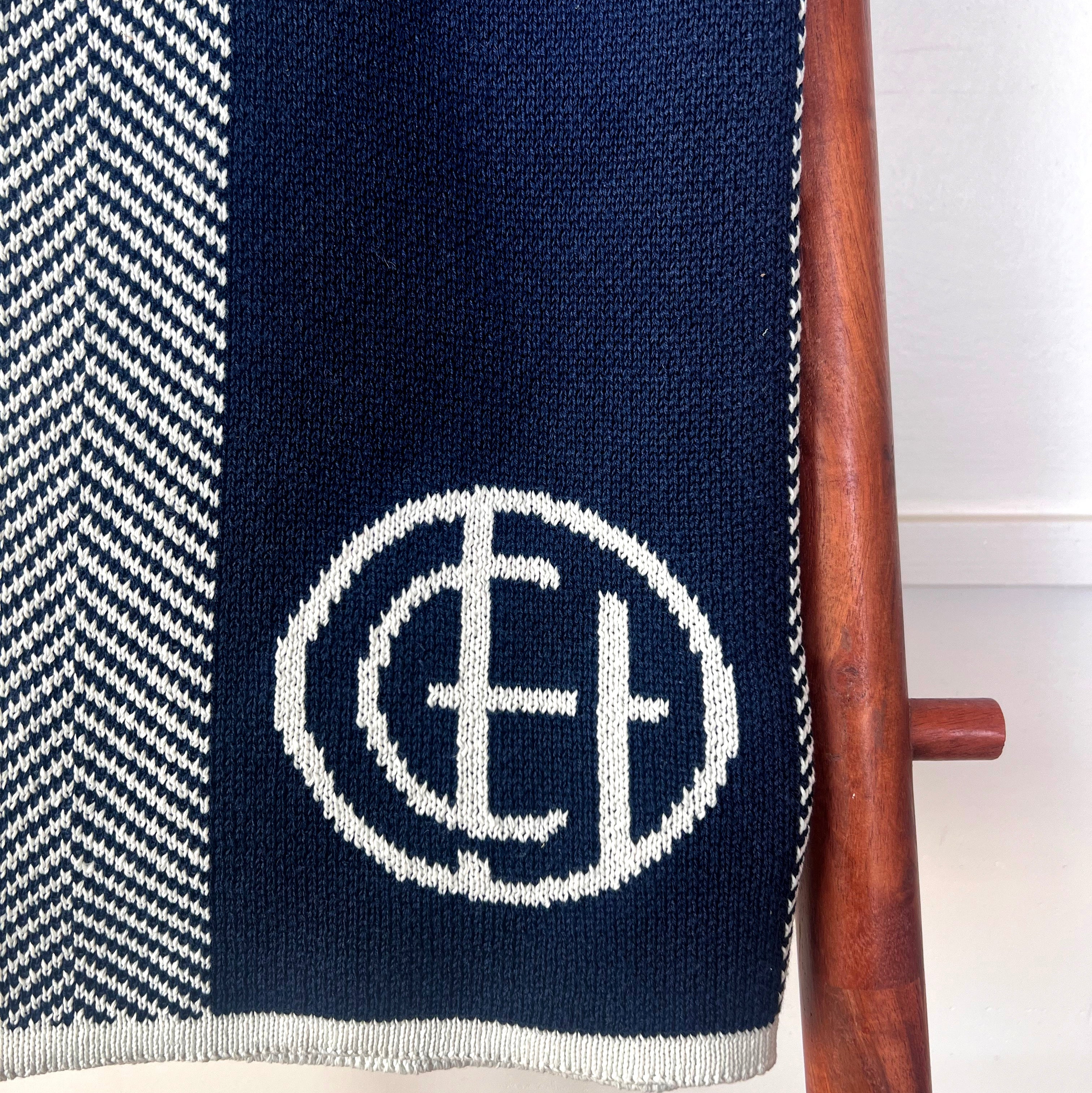 Cliff House Herringbone Throw Blanket